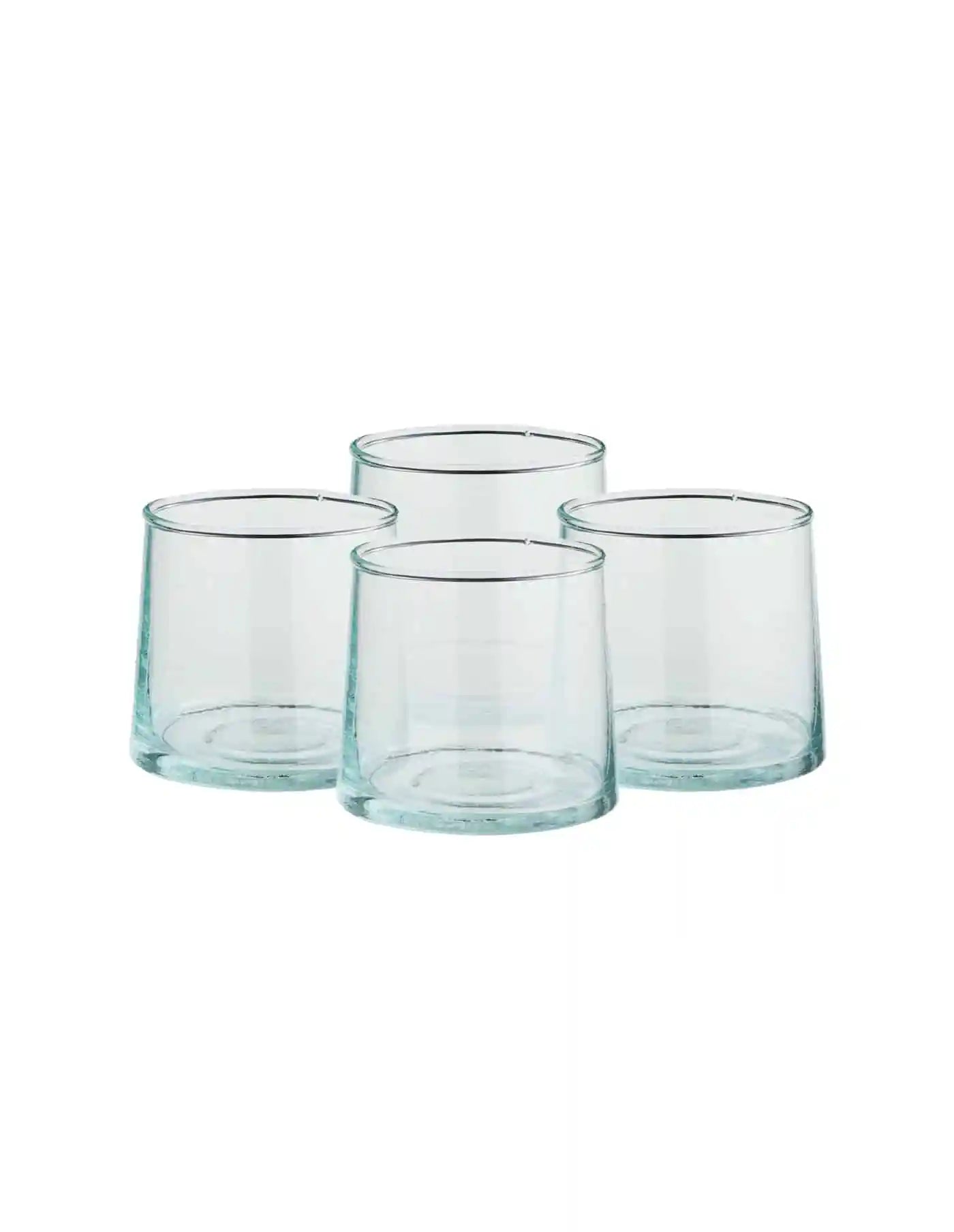Marrakech Flat White Glass | Set of 4